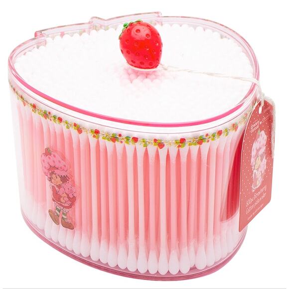 K-Care: Celavi Strawberry Shortcake 500Pc Cotton Swabs W/Jar*Korean skincare - Picture 1 of 1